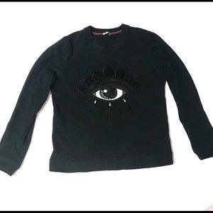 Kenzo Paris Black Wicked Eye Sweatshirt M